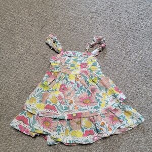 cupcakes & cashmere Floral Print Sundress - Size 18M